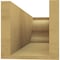 Ekena Millwork 6in. W x 6in. H x 20in. L Asheboro Woodgrain TimberThane Rafter Tail, Primed Tan RFTUR06X06X20ASHRCPR - alternate 5